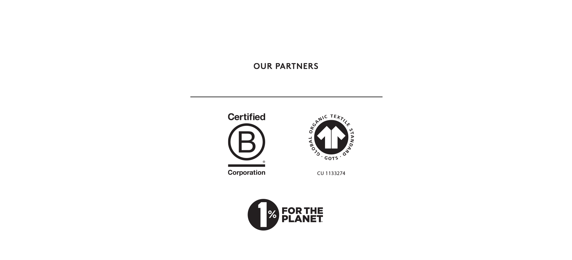 Loop Home certifications including GOTS organic and carbon neutral credentials