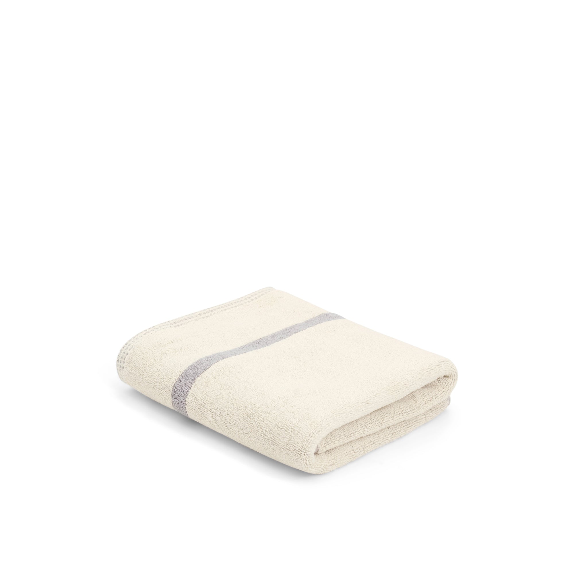 LOOP HOME bath mat - butter/stone - dual stripe