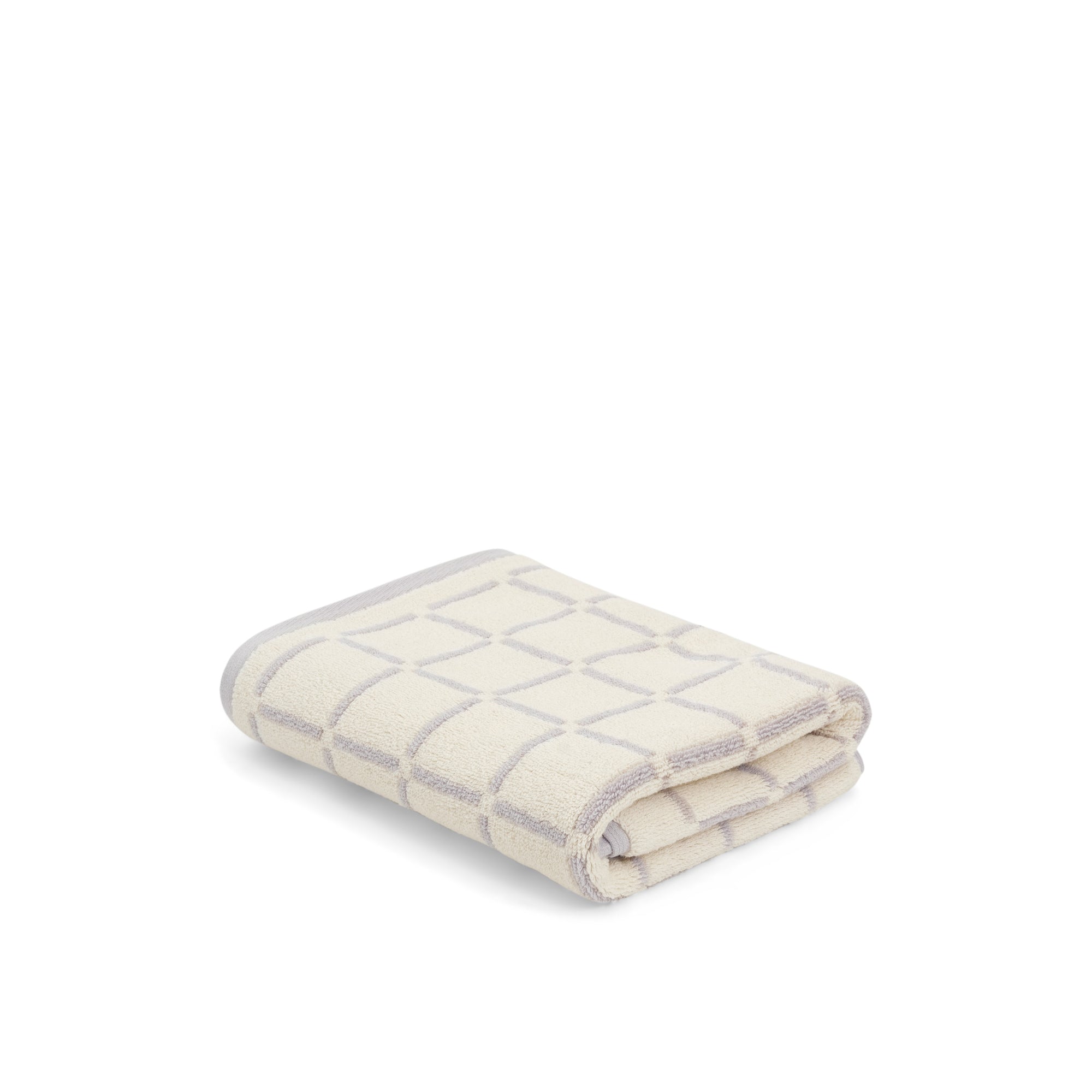LOOP HOME bath mat - butter/stone - grid