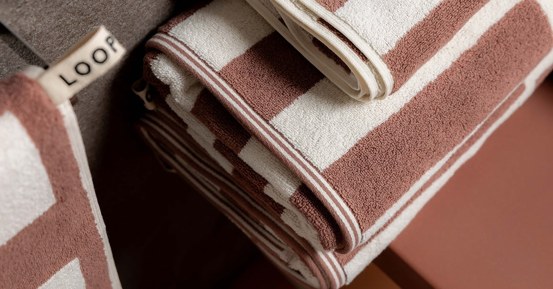 LOOP HOME Brisbane stockist interior showing towels on display