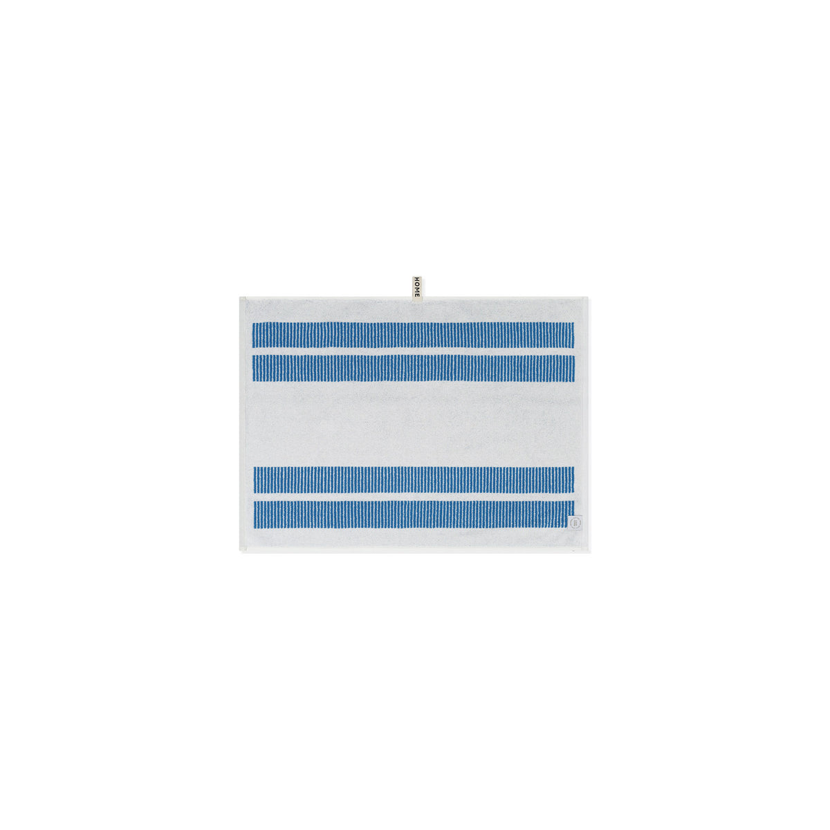 LOOP HOME bath mat - cobalt/ivory - dual dash — view 3