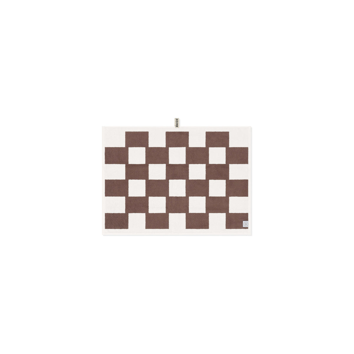 LOOP HOME bath mat - coffee/ivory - brick — view 3
