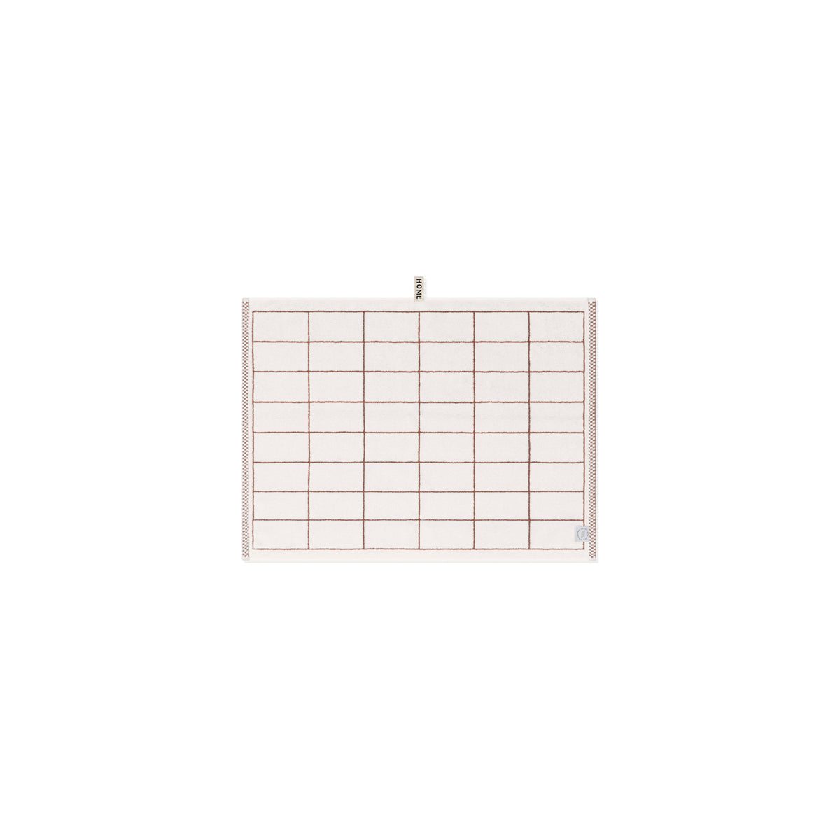 LOOP HOME coffee/ivory - tile bundles — bath mat back