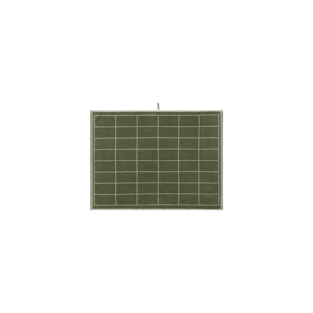 LOOP HOME bath mat - forest/sage - tile — view 2