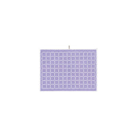 LOOP HOME lilac/ivory - grid bundles — bath mat front