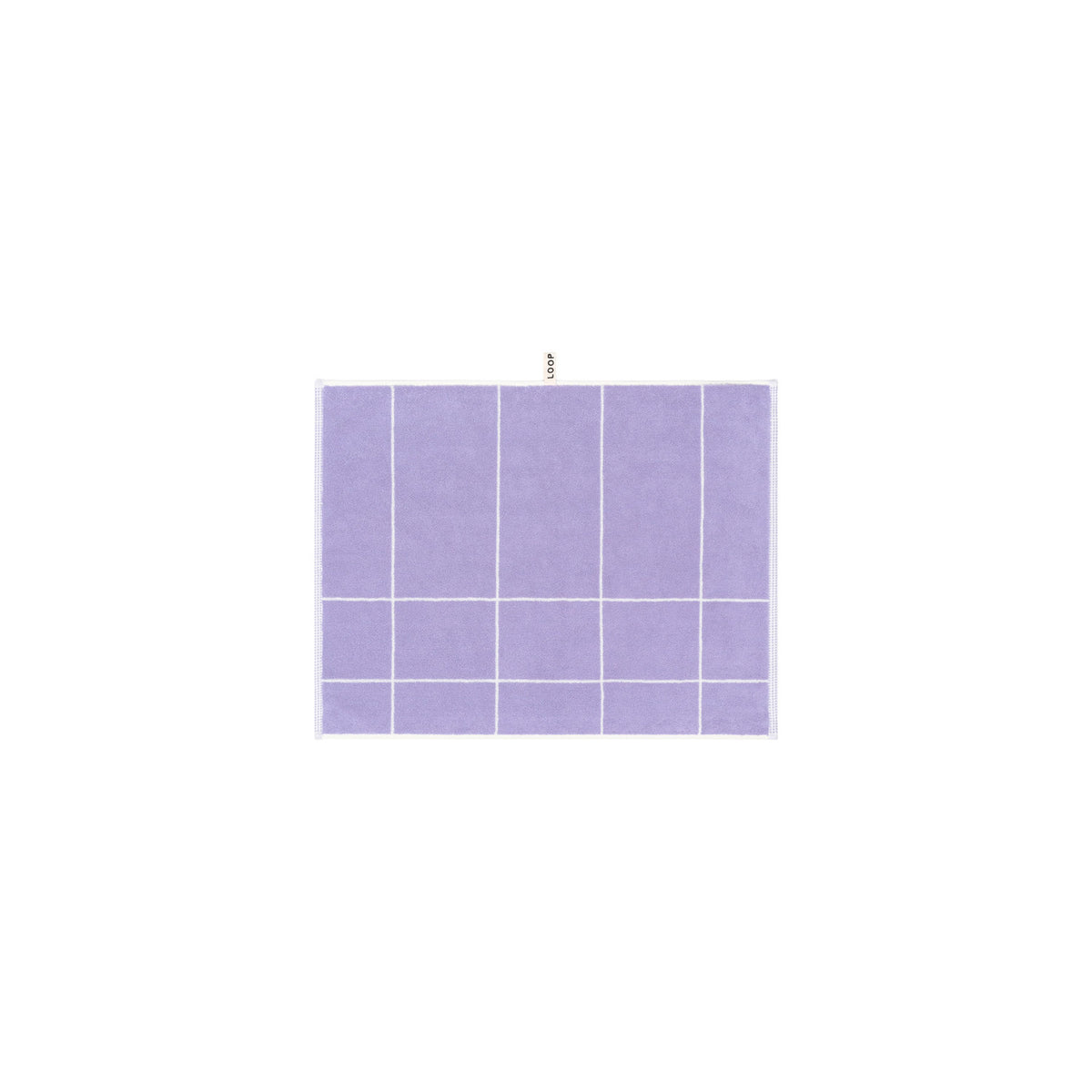 LOOP HOME bath mat - lilac/ivory - mesh — view 2