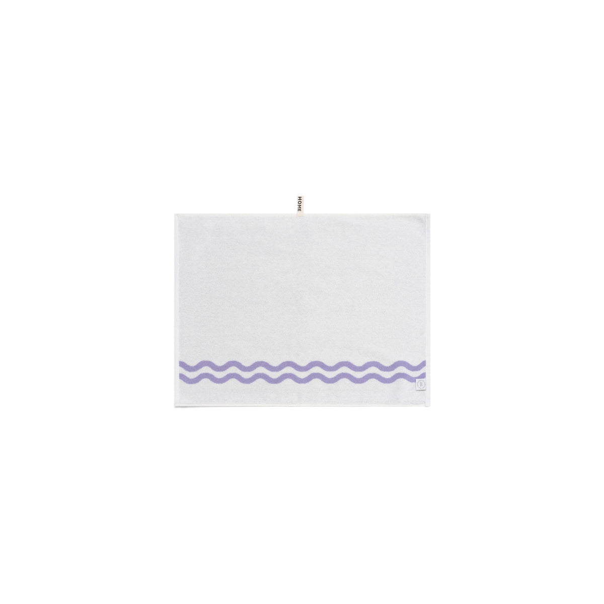 LOOP HOME bath mat - lilac/ivory - wave — view 3