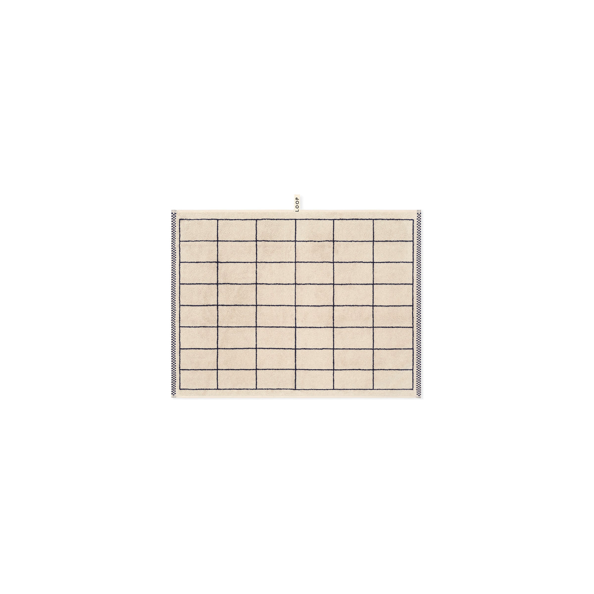 LOOP HOME bath mat - midnight/sand - tile — view 2