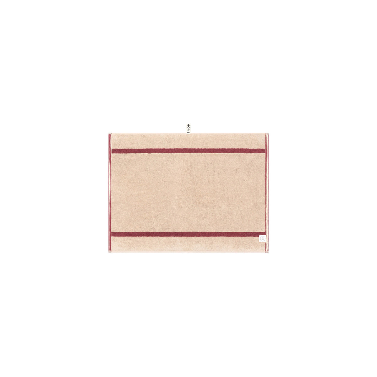 LOOP HOME bath mat - ruby/almond blush - pinstripe — view 3