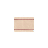 LOOP HOME ruby/almond blush - pinstripe bundles — bath mat back