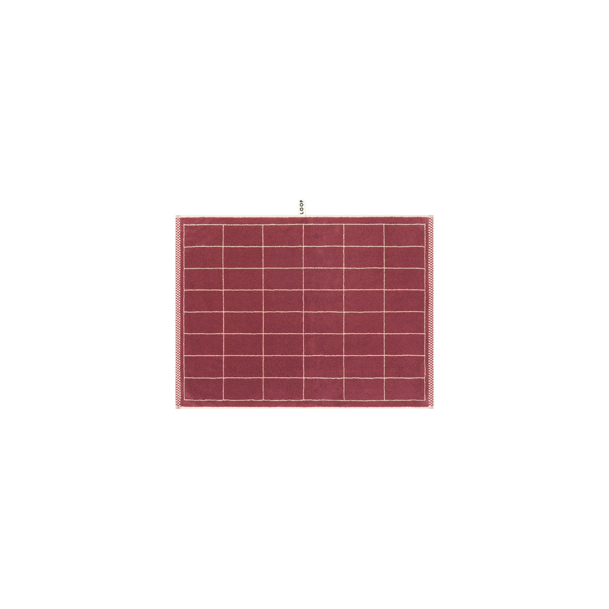 LOOP HOME ruby/almond blush - tile bundles — bath mat front