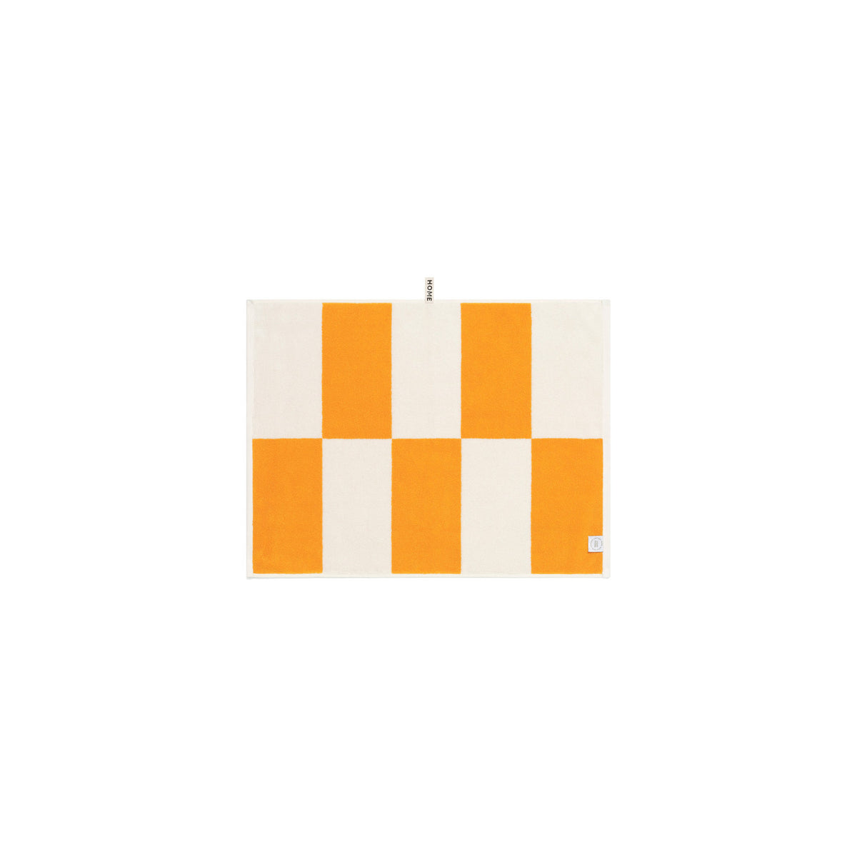 LOOP HOME bath mat - saffron/ivory - block — view 3