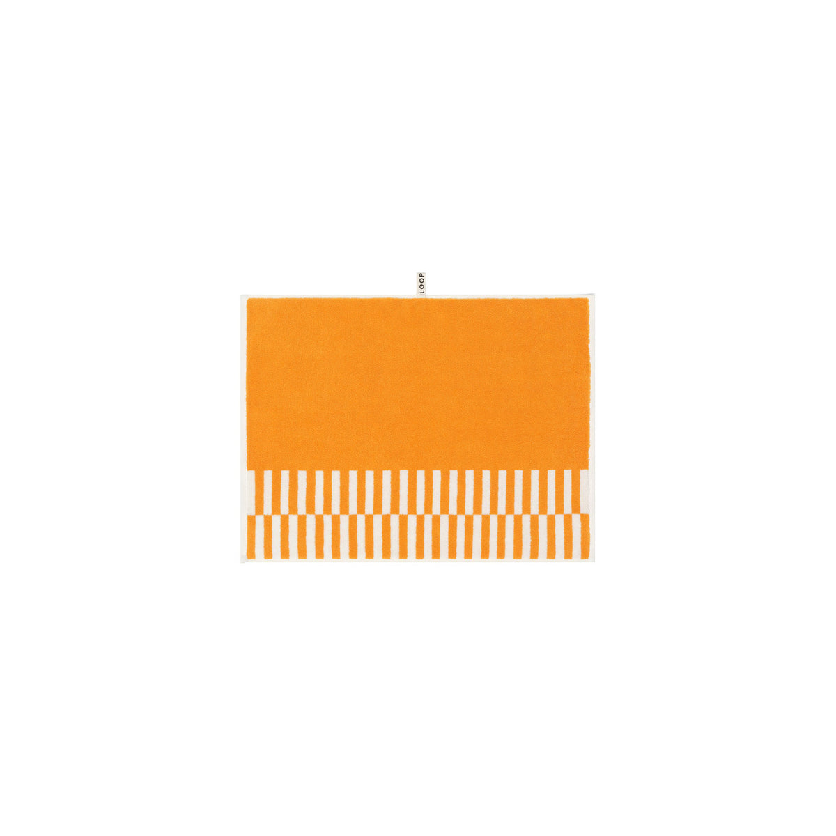 LOOP HOME saffron/ivory - offset bundles — bath mat front