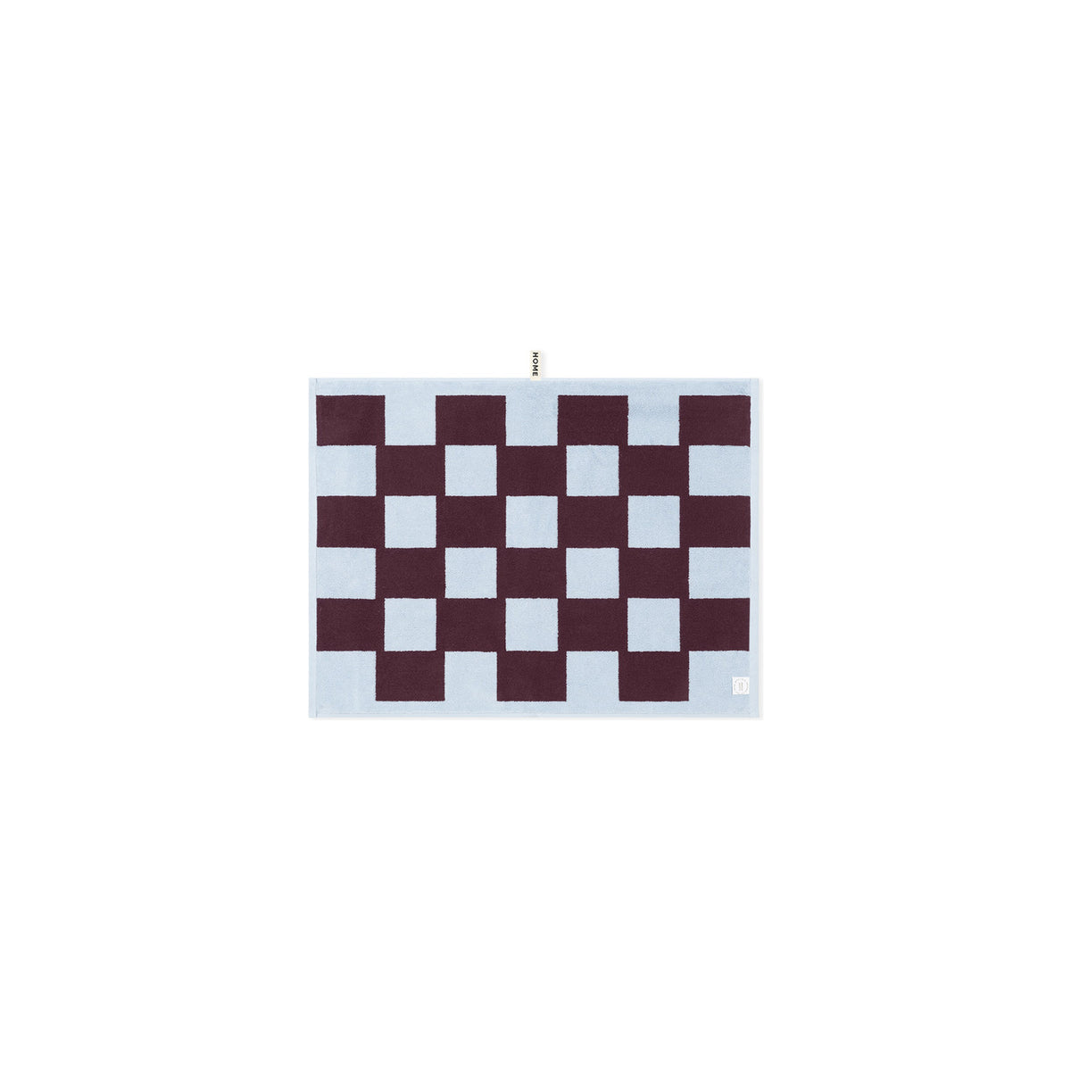 LOOP HOME bath mat - sky/carmine - brick — view 3