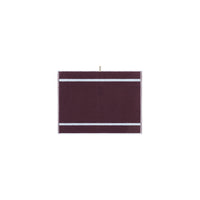 LOOP HOME bath mat - sky/carmine - pinstripe — view 2