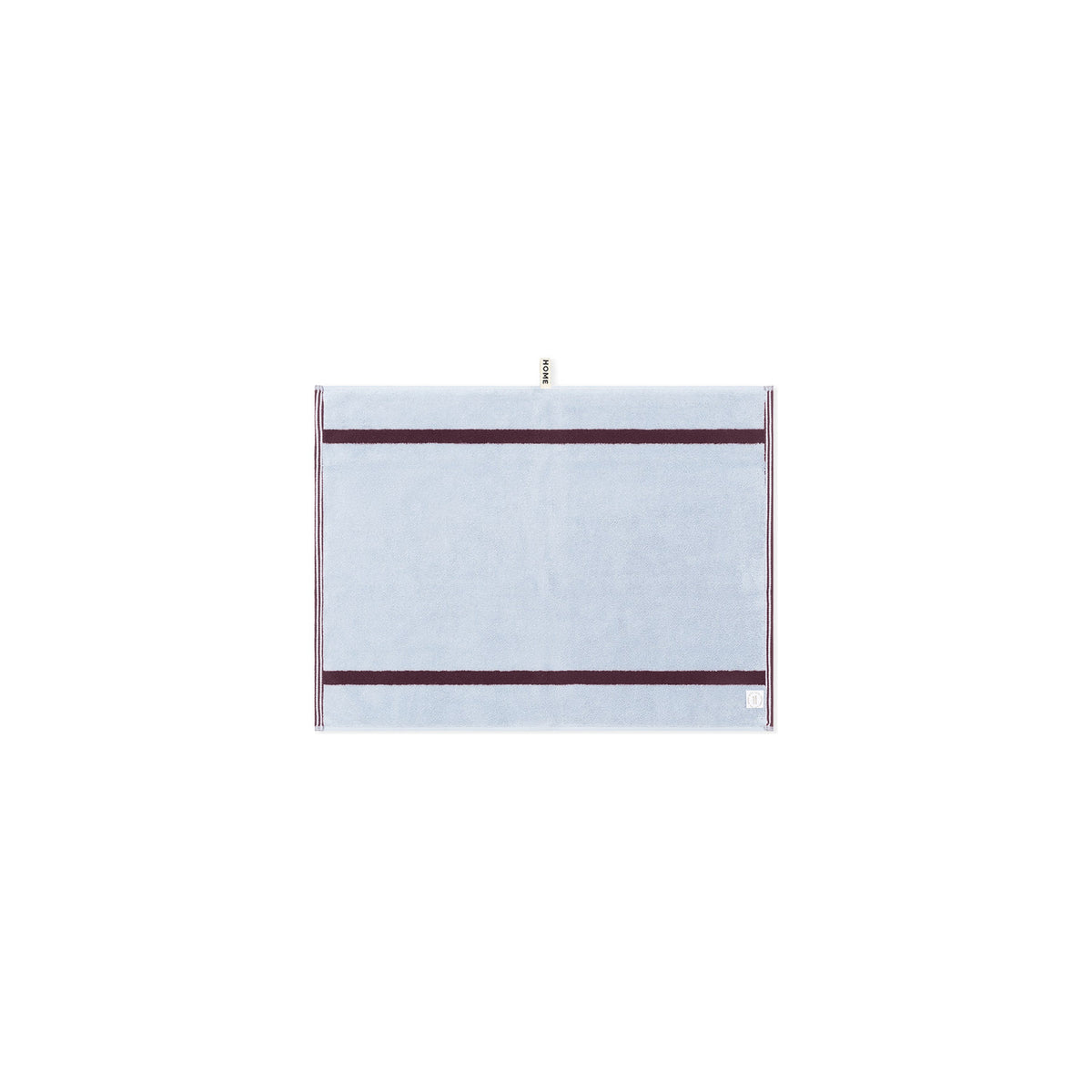 LOOP HOME sky/carmine - pinstripe bundles — bath mat back