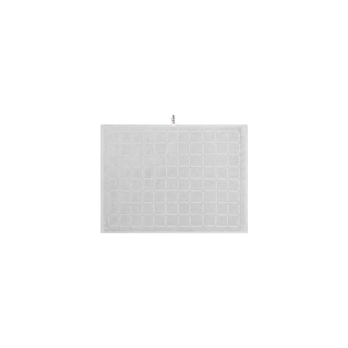 LOOP HOME bath mat - stone - raised grid — view 2
