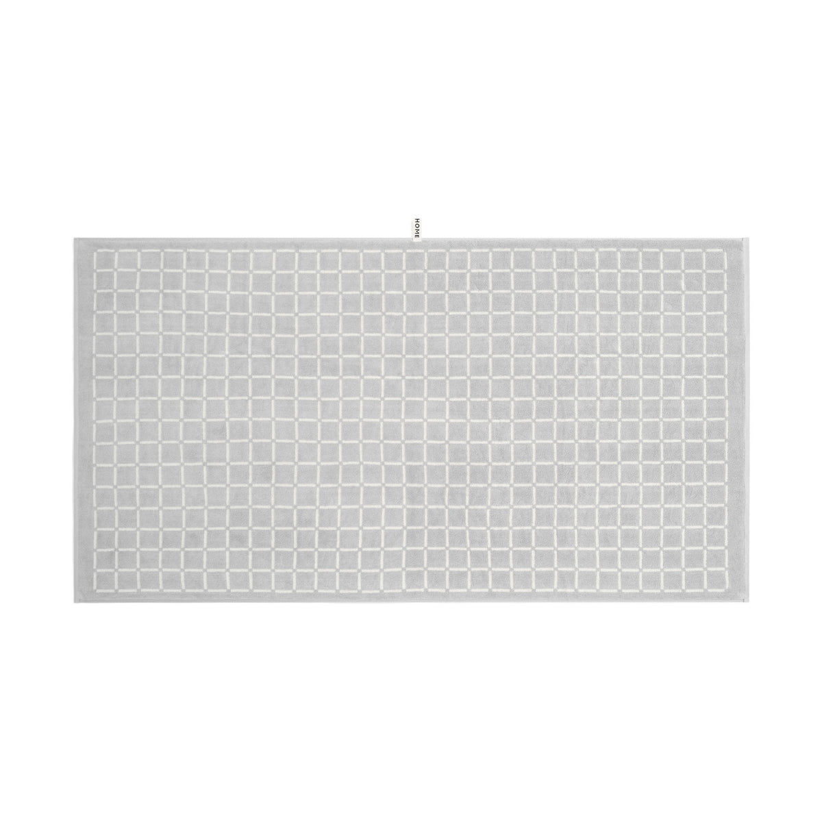 LOOP HOME butter/stone - grid bundles — bath sheet back