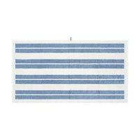 LOOP HOME bath sheet - cobalt/ivory - dual dash — view 3
