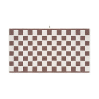 LOOP HOME bath sheet - coffee/ivory - brick — view 2