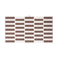 LOOP HOME coffee/ivory - stack bundles — bath sheet front