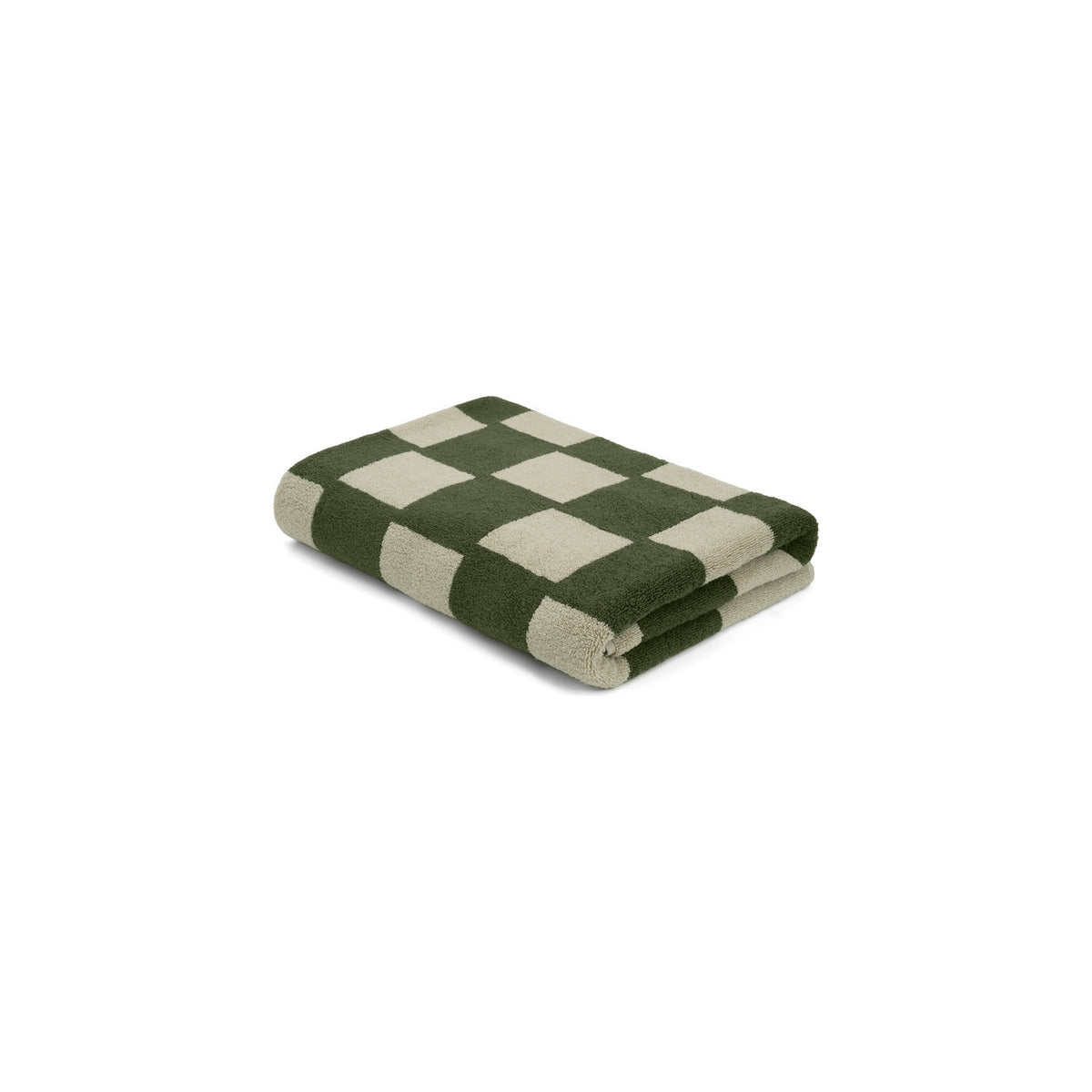 LOOP HOME bath sheet - forest/sage - brick