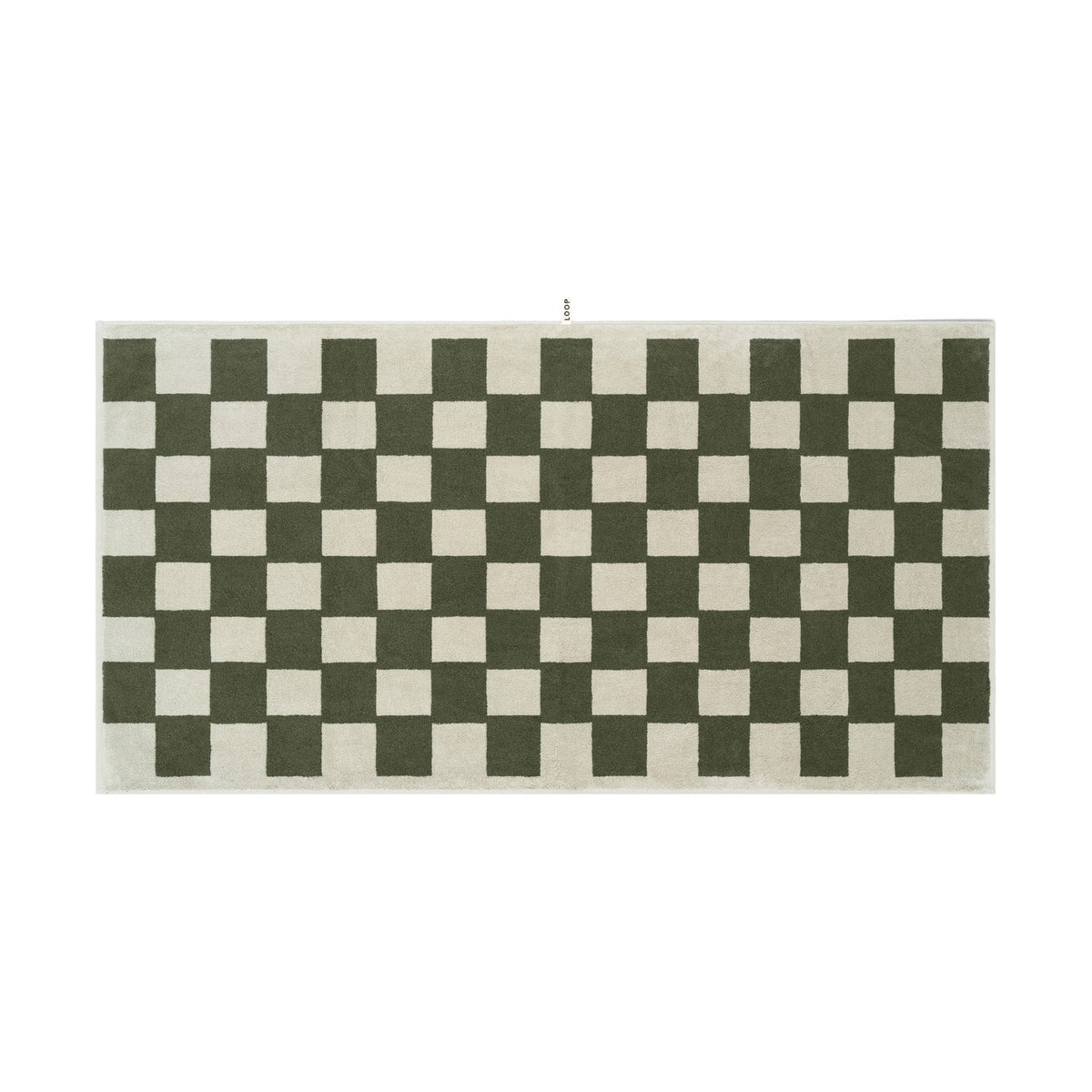 LOOP HOME forest/sage - brick bundles — bath sheet front