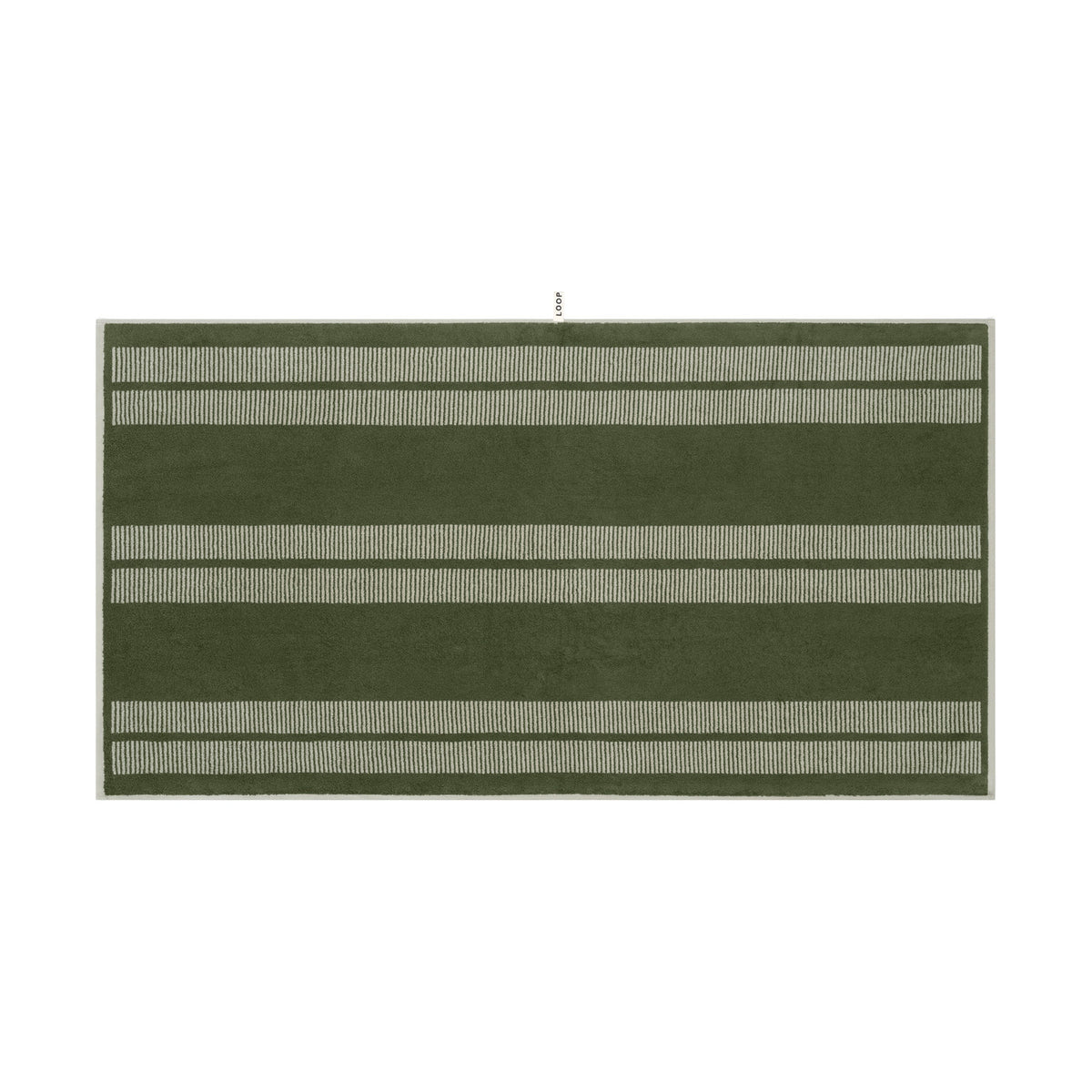 LOOP HOME bath sheet - forest/sage - dual dash — view 2