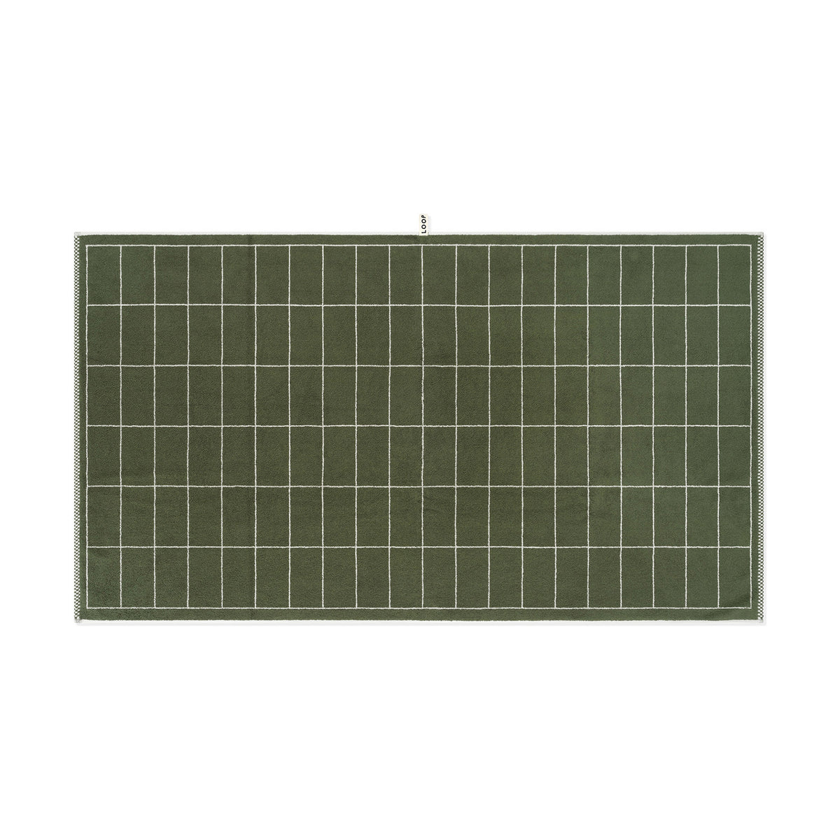 LOOP HOME bath sheet - forest/sage - tile — view 2
