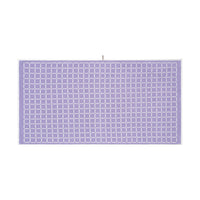 LOOP HOME bath sheet - lilac/ivory - grid — view 2