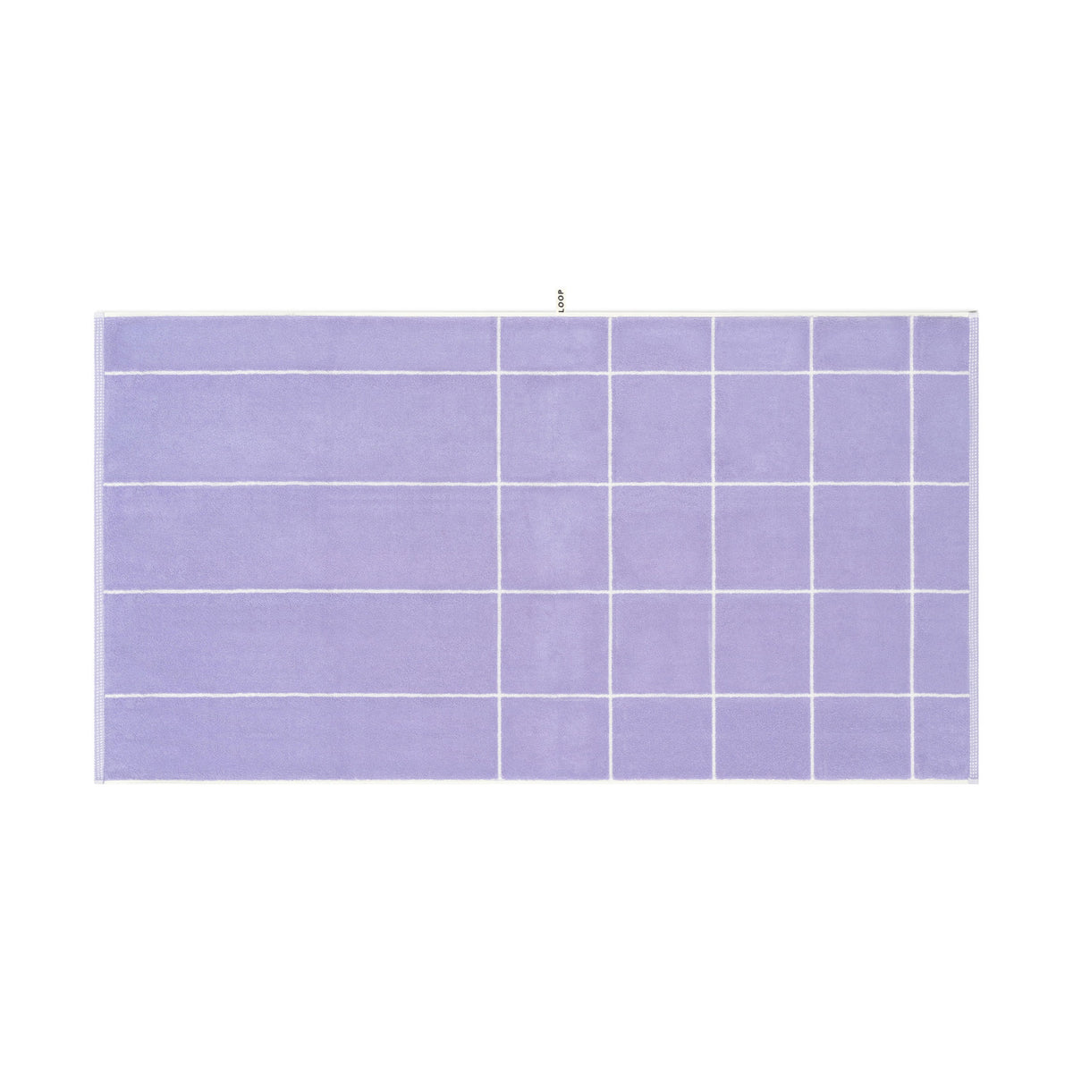 LOOP HOME bath sheet - lilac/ivory - mesh — view 2