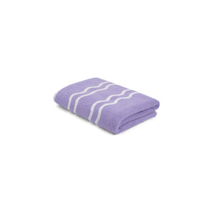 LOOP HOME bath sheet - lilac/ivory - wave