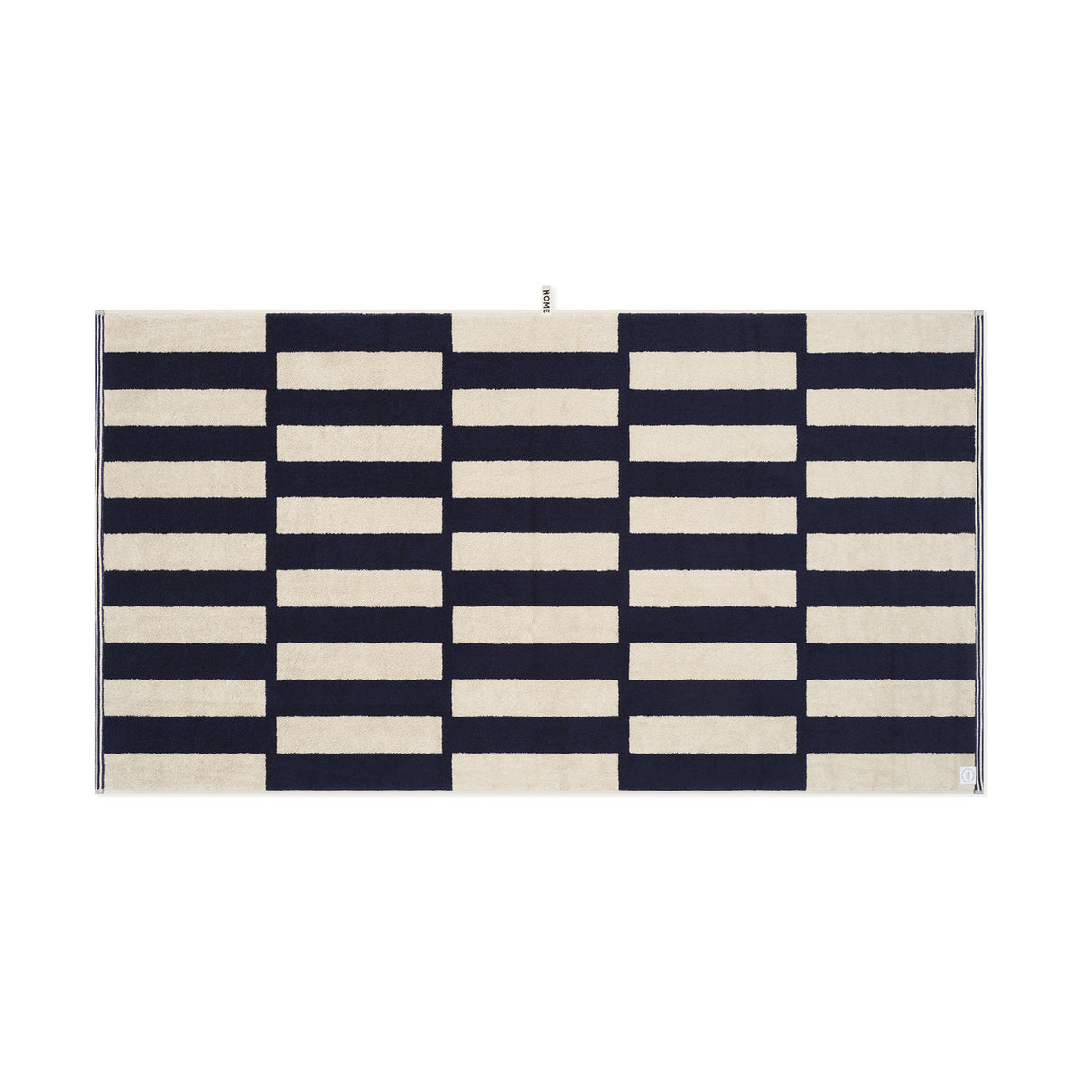 LOOP HOME midnight/sand - stack bundles — bath sheet back