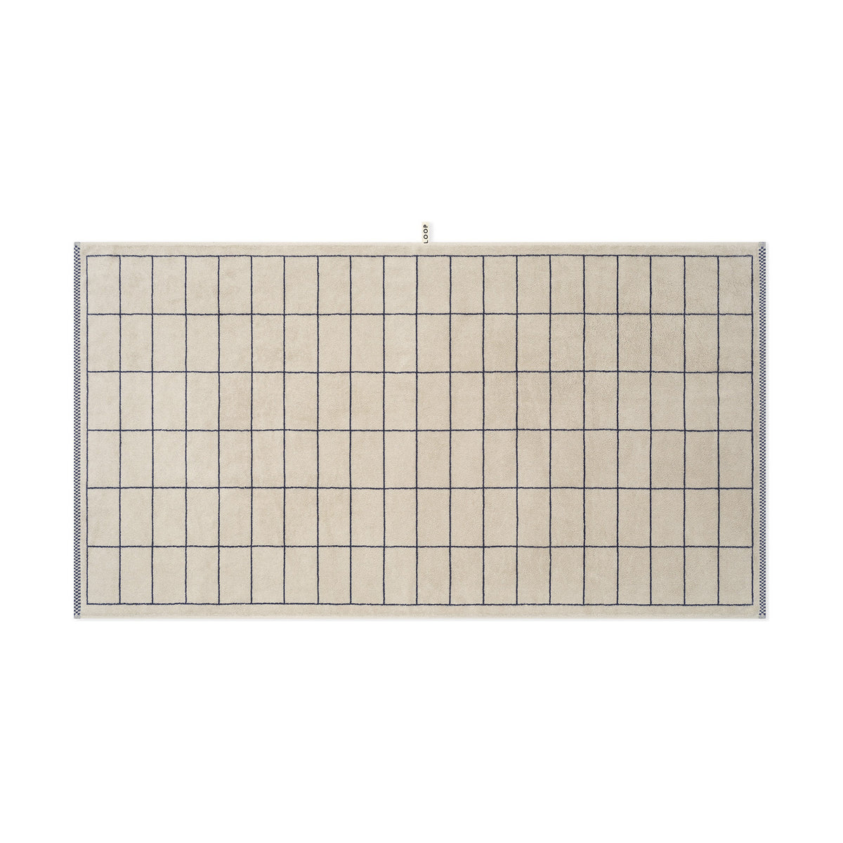 LOOP HOME midnight/sand - tile bundles — bath sheet front