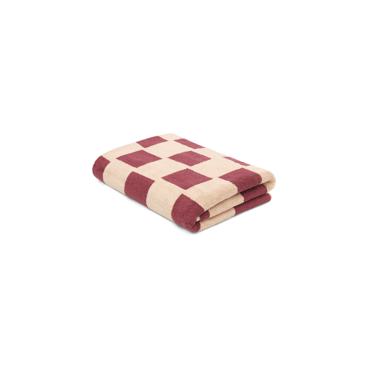 LOOP HOME bath sheet - ruby/almond blush - brick