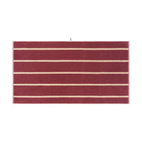 LOOP HOME ruby/almond blush - pinstripe bundles — bath sheet front