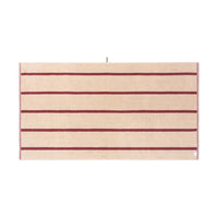 LOOP HOME ruby/almond blush - pinstripe bundles — bath sheet back