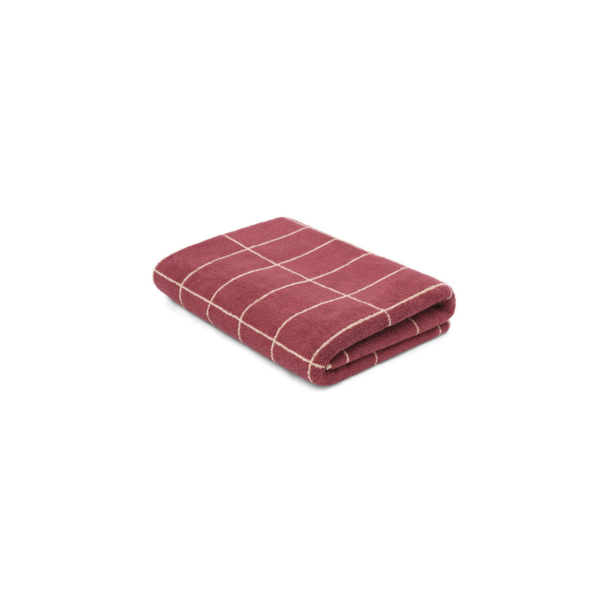 LOOP HOME bath sheet - ruby/almond blush - tile