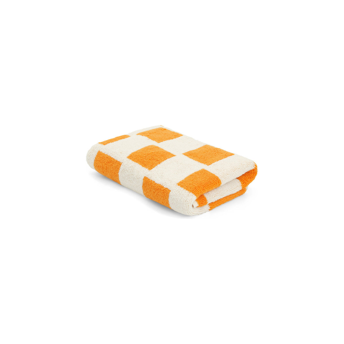 LOOP HOME bath sheet - saffron/ivory - brick