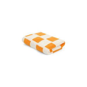 LOOP HOME bath sheet - saffron/ivory - brick