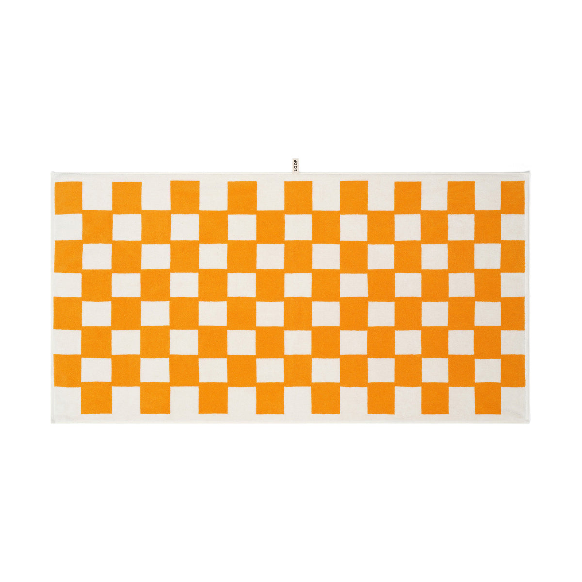 LOOP HOME saffron/ivory - brick bundles — bath sheet back