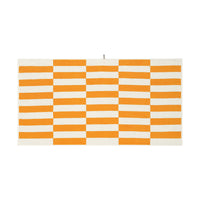 LOOP HOME saffron/ivory - offset bundles — bath sheet front