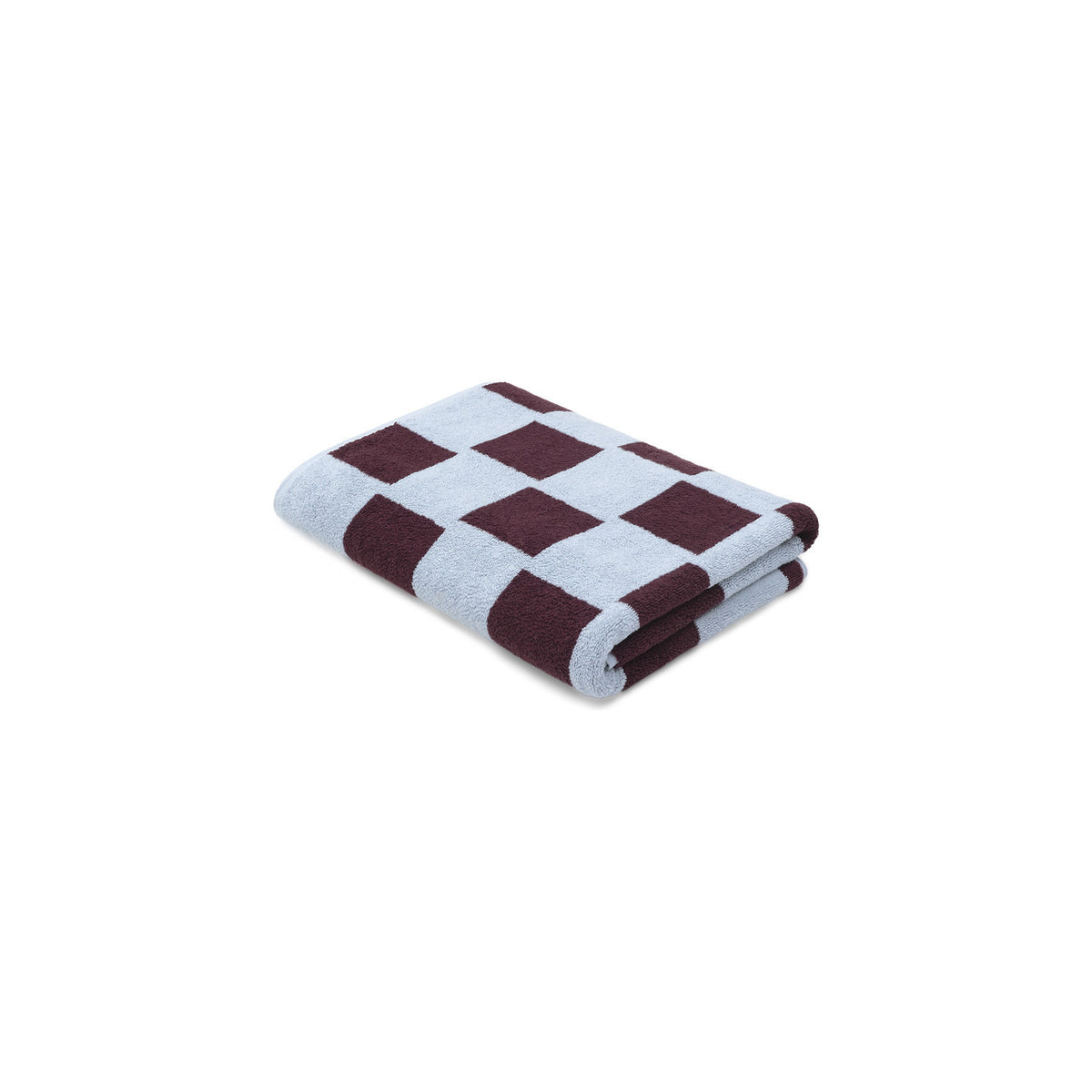 LOOP HOME bath sheet - sky/carmine - brick