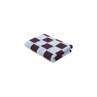 LOOP HOME bath sheet - sky/carmine - brick