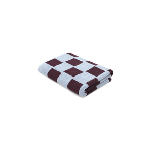 LOOP HOME bath sheet - sky/carmine - brick