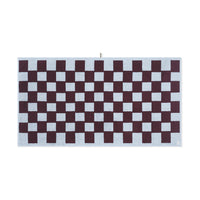 LOOP HOME bath sheet - sky/carmine - brick — view 3
