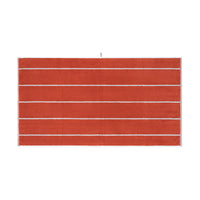 LOOP HOME terracotta/stone - pinstripe bundles — bath sheet front