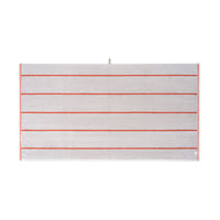 LOOP HOME bath sheet - terracotta/stone - pinstripe — view 3