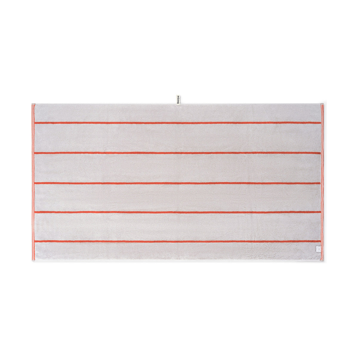 LOOP HOME terracotta/stone - pinstripe bundles — bath sheet back