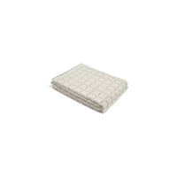 LOOP HOME bath towel - butter/stone - grid